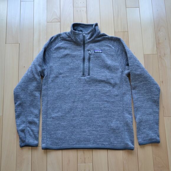 Patagonia Quarter Zip Fleece Pullover Gray Size M - Picture 1 of 5